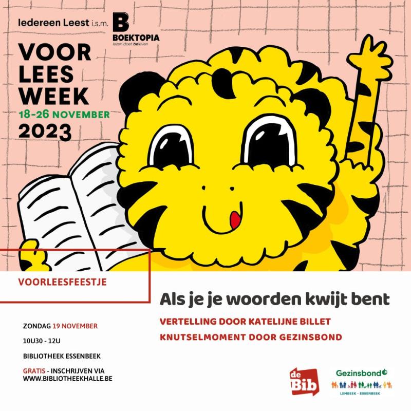 VOLZET Voorleesfeestje - Als Je Je Woorden Kwijt Bent | VOORLEESWEEK 16 ...